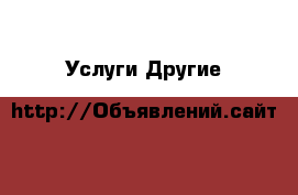 Услуги Другие